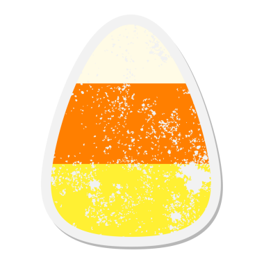 Bir insan tarafından çizilmiş mısır grunge etiketi.