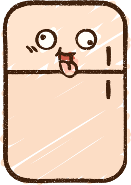 Bir insan tarafından çizilen Buzdolabı Tebeşiri