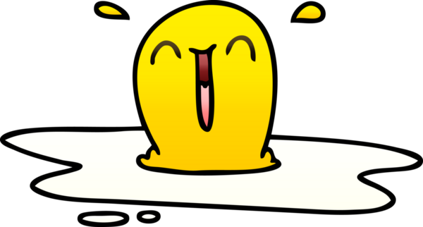 bir insan tarafından çizilmiş gölgelenmiş garip karikatür yumurta.