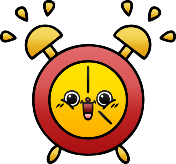 Bir insan tarafından çizilmiş alarm saatinin gölgeli çizimi