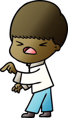 Çizgi film bir insan tarafından çizilmiş stresli adam