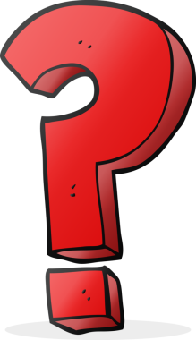 Bir insan tarafından çizilmiş serbest çizim soru işareti sembolü