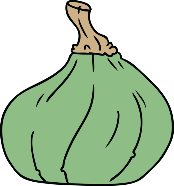 Bir insan tarafından çizilmiş bir balkabağı karalaması.