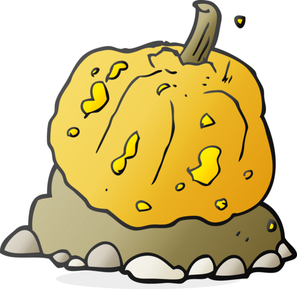 Bir insan tarafından çizilmiş serbest çizgi film kabağı.