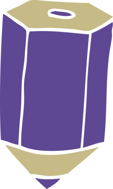 Bir insan tarafından çizilmiş karalama renkli kalem.