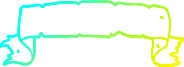 Bir insan tarafından çizilmiş bir çizgi film afişinin soğuk gradyan çizgisi