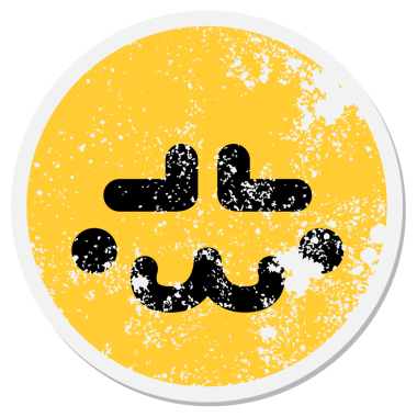 Bir insan tarafından çizilmiş çatık kaş çemberi