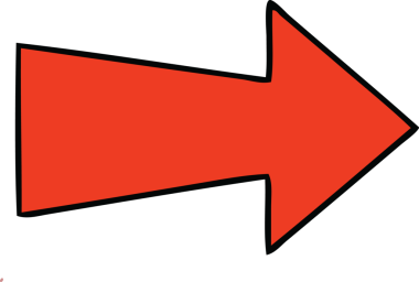 Bir insan tarafından çizilmiş tuhaf çizgi film oku.