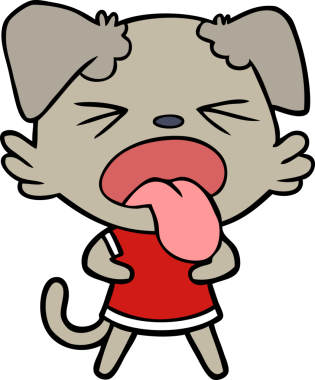 Bir insan tarafından çizilmiş iğrenç bir çizgi film.