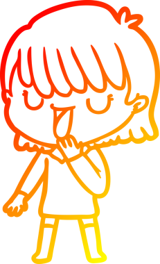 Bir insan tarafından çizilmiş bir karikatür kadın çizimi