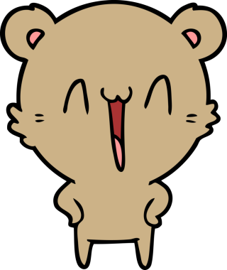 Bir insan tarafından çizilmiş bir çizgi film karakteri.