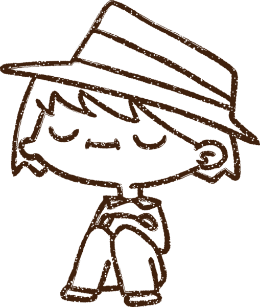 Bir insan tarafından çizilen Rahat Adam Kömürü