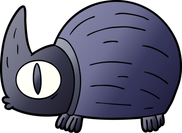 Bir insan tarafından çizilmiş sevimli çizgi film böceği.