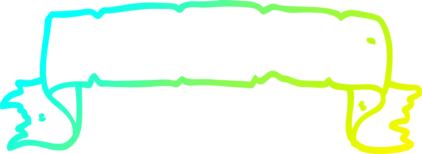 Bir insan tarafından çizilmiş bir çizgi film afişinin soğuk gradyan çizgisi