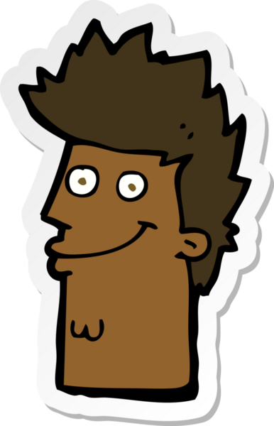 Bir insan tarafından çizilmiş mutlu adam yüzü.