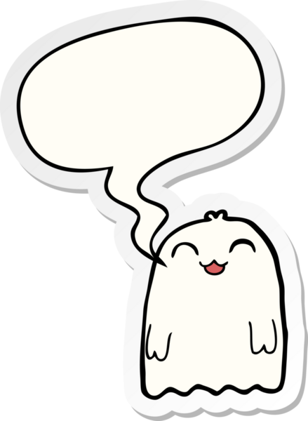 Bir insan tarafından çizilmiş balon çıkartmalı çizgi film hayaleti.