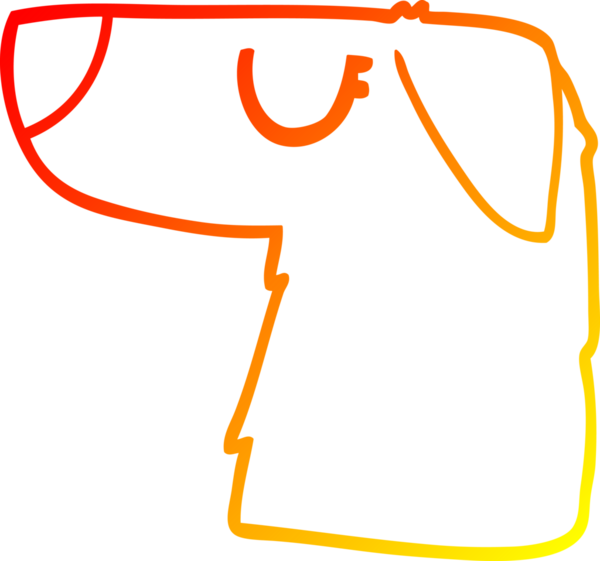 Bir insan tarafından çizilmiş çizgi film köpeğinin sıcak çizgi çizimi