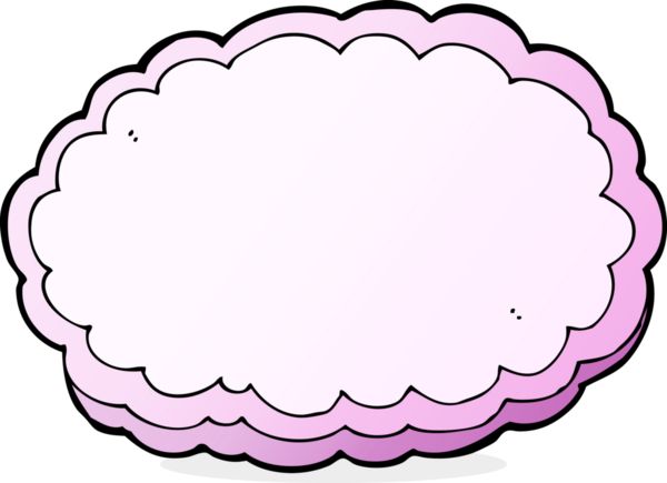 bir insan tarafından çizilmiş karikatür dekoratif bulut