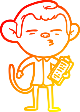 Bir insan tarafından çizilmiş bir çizgi film karakteri çizimi.