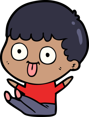 Bir insan tarafından çizilmiş çizgi film adamı.