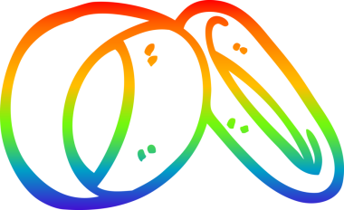 Gökkuşağı gradyan çizgi çizimi Bir insan tarafından çizilmiş evlilik yüzükleri