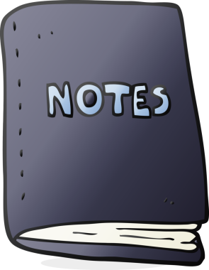 Bir insan tarafından çizilmiş karikatür defteri.