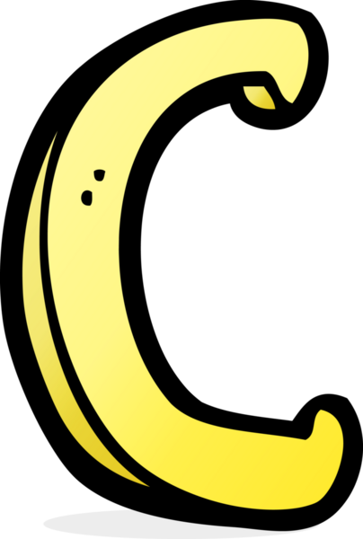 Bir insan tarafından çizilmiş C harfi.