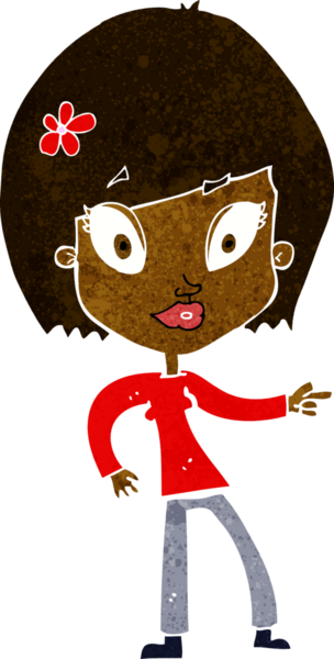 Bir insan tarafından çizilmiş güzel bir kadın.