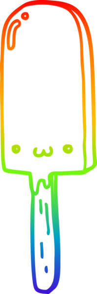 Bir insan tarafından çizilmiş bir buz lolipopunun çizimi.