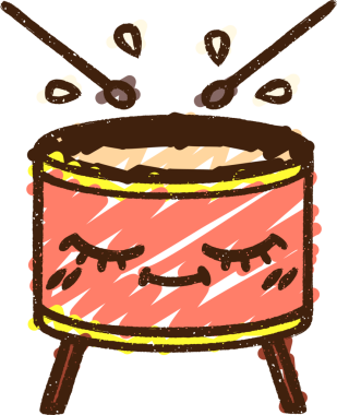 Bir insan tarafından çizilen Davul Tebeşiri