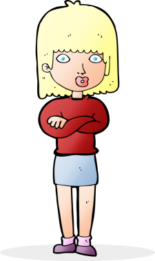 Bir insan tarafından çizilmiş sabırsız bir karikatür.