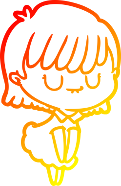 Bir insan tarafından çizilmiş bir karikatür kadın çizimi