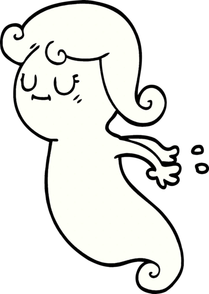 Bir insan tarafından çizilmiş karalama hayaleti.