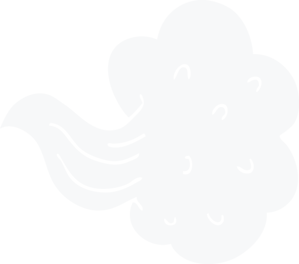 Bir insan tarafından çizilmiş karikatür rüzgarı.