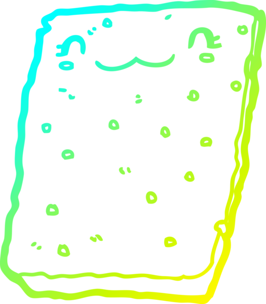 Bir insan tarafından çizilmiş bir çizgi film bisküvisi.