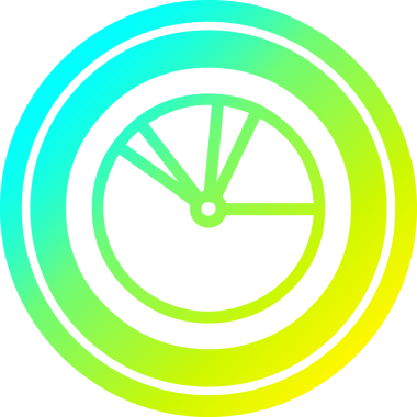 Bir insan tarafından çizilmiş havalı gradyan bitiş çizelgesi simgesi