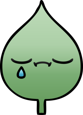 Bir insan tarafından çizilmiş dışavurumsal yaprağın gölgelenmiş çizimi