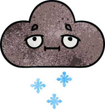 Bir insan tarafından çizilmiş fırtına kar bulutunun retro grunge dokusu