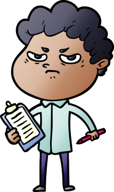 Bir insan tarafından çizilmiş kızgın bir adam.