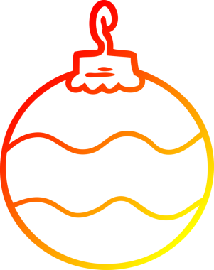 Bir insan tarafından çizilmiş bir çizgi filmin sıcak gradyan çizimi.