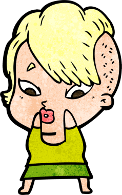 Bir insan tarafından çizilmiş bir karikatür.