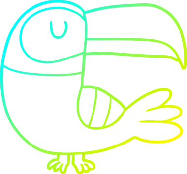 Bir insan tarafından çizilmiş soğuk gradyan çizgi çizimi.