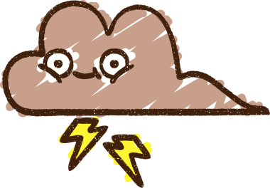 Bir insan tarafından çizilen Şimşek Bulutu Tebeşiri