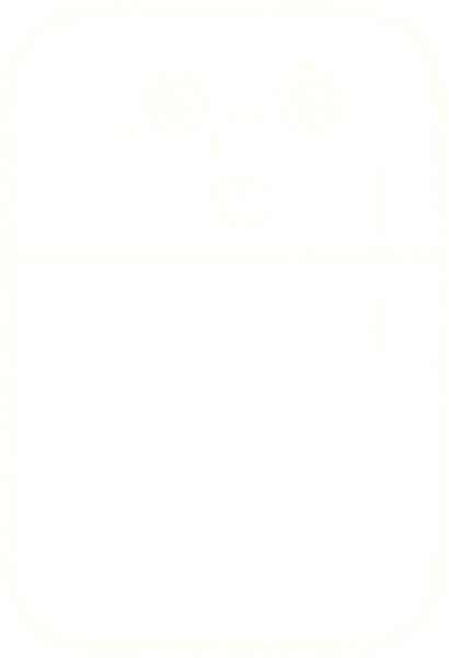 Bir insan tarafından çizilen Buzdolabı Tebeşiri