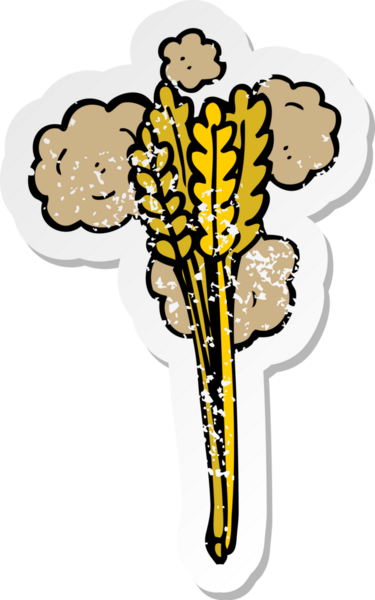 Bir insan tarafından çizilmiş karikatür kamışının geriletilmiş yapıştırması.