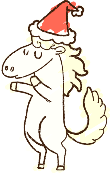 Bir insan tarafından çizilen Şenlikli At Tebeşiri