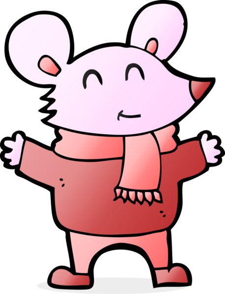 bir insan tarafından çizilmiş çizgi film faresi