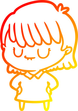 Bir insan tarafından çizilmiş bir karikatür kadın çizimi