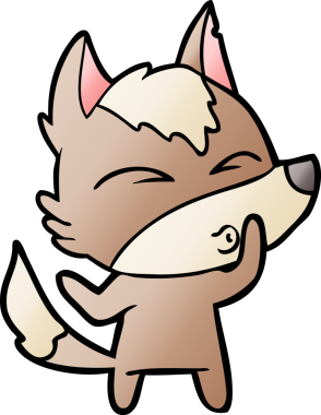 Bir insan tarafından çizilmiş bir kurt düdüğü.