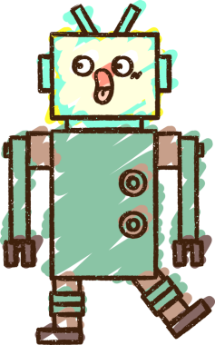 Bir insan tarafından çizilen Kızgın Robot Tebeşiri